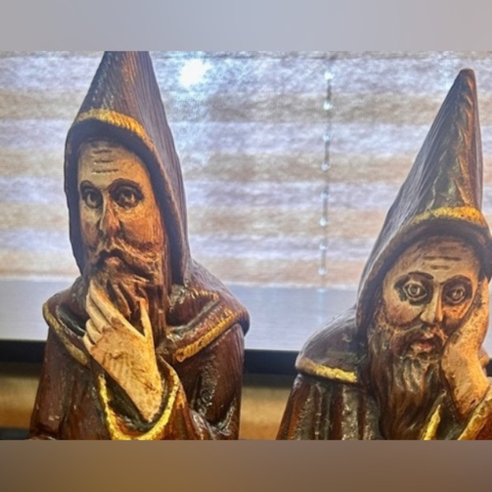 Vintage bookends  10” Studious monks set - Picture 5 of 16